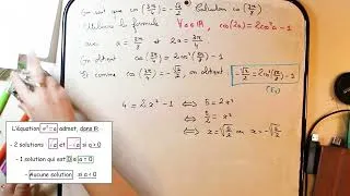 Miniature : Calculs des valeurs exactes du cosinus, du sinus et de la tangente de l'angle 3pi/8.