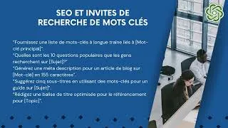 Miniature : Meilleures 30+ ChatGPT Prompts pour le marketing