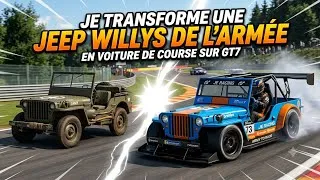 Miniature : Je transforme la JEEP WILLYS de l'armée en VOITURE DE COURSE sur GT7 !