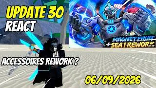 Miniature : REACT au trailer de L'UPDATE 30 des SEA REWORK et de MAGNET sur BLOX FRUITS