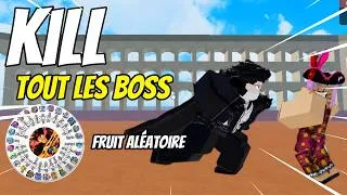Miniature : J'ai combattu tout les boss de Blox Fruit avec des fruits aléatoires