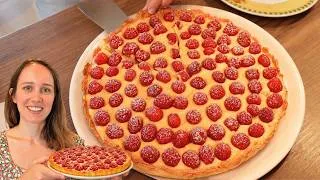 Miniature : Tarte à la framboise : réussir sa crème pâtissière au lait végétal