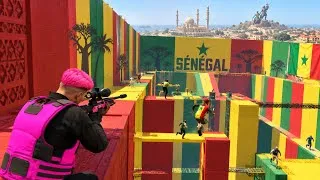 Miniature : SNIPERS VS RUNNERS SENEGAL GTA 5 ONLINE
