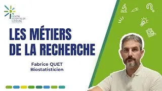 Miniature : Les métiers de la recherche : Fabrice Quet, Biostatisticien