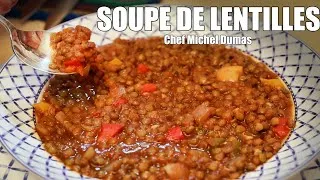 Miniature : SOUPE DE LENTILLES RÉCONFORTANTE POUR L’HIVER | RECETTE RAPIDE, PAS CHÈRE ET FACILE