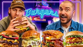 Miniature : On mange TOUS les Burgers possibles ! Cheeseburger, Montagnard, Chicken, Waffleburger ect...