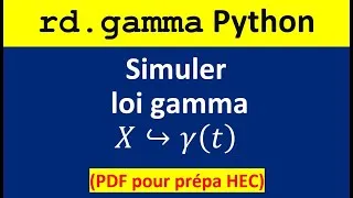 Miniature : rd.gamma dans Python pour simuler la loi Gamma en prépa HEC