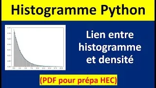Miniature : Lien entre histogramme et densité de probabilité dans Python prépa HEC