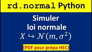Miniature : rd.normal dans Python pour simuler la loi Normale en prépa HEC