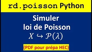 Miniature : rd.poisson dans Python pour simuler la loi de Poisson en prépa HEC