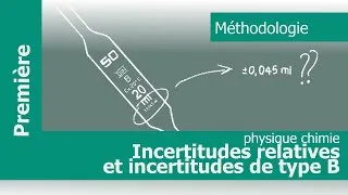 Miniature : Incertitudes de type B et incertitudes relatives