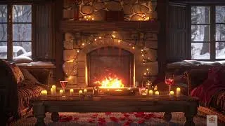 Miniature : Anniversaire Romantique Chalet 💍 Soirée à Deux Hivernale | Cheminée & Bougies | 3H