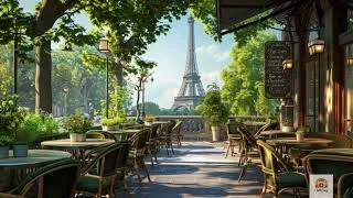 Miniature : Terrasse Café Parisien ☀️🗼 Vue Tour Eiffel & Jazz Doux | Ambiance Été Cosy 3H
