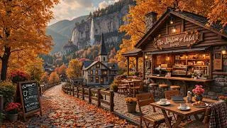 Miniature : Smooth Jazz with Swiss Coffee Shop Ambience 🍂 Fall Jazz Music for Relax, Study, Work