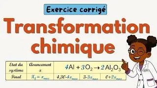 Miniature : Suivi d'une transformation chimique : EXERCICE CORRIGÉ (1 Bac SM)