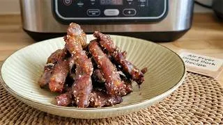 Miniature : ทำหมูแดดเดียว ในหม้อทอดไร้น้ำมัน | Viande séchée de porc au Air Fryer