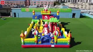 Miniature : Parc gonflable géant Hello Kitty gonflable fun city château gonflable commercial T6-392