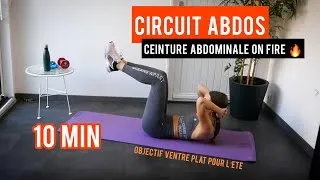 Miniature : 10 MIN - Abdos intégrale 🔥🍫 ventre plat pour l'été ☀