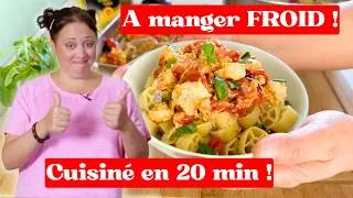 Miniature : PÂTES FROIDES à la feta et tomates cerises – recette facile prête en 20 min !