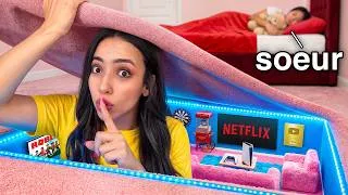 Miniature : J’ai Construit une PIÈCE SECRÈTE Dans la Chambre de ma SOEUR !