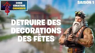 Miniature : Détruire des Décorations des Fêtes, Défi Fortnite Saison 1 !