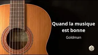Miniature : 🎶 Quand la musique est bonne - Goldman (Karaoke Acoustique) | ChordPlay 🎸