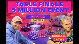 Miniature : REVIEW TABLE FINALE DU 5 MILLION EVENT AVEC MICHA (P2)