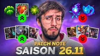 Miniature : PATCH NOTE 26.11 LOL - RETOUR DES RANKED TEAM, META ENCHANTEUR TCHAO BYE