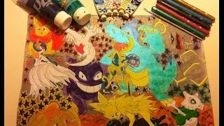 Miniature : énorme dessin pokémon : LE BOUQUET FINAL ,AVEC PLEIN DE POKEMON SHINEY! !!!!