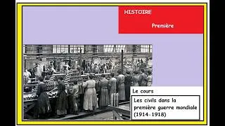 Miniature : HISTOIRE Première Troisième BREVET Les civils dans la première guerre mondiale