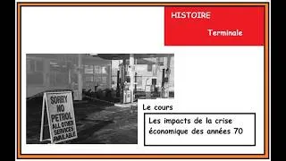 Miniature : HISTOIRE Terminale les impacts de la crise des années 1970