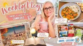 Miniature : ☀️ Weekly Vlog – Une semaine confinée à cause de la canicule ! 🥵📚🍛🧩