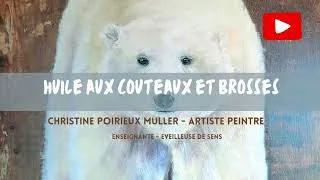 Miniature : Huile aux couteaux : l'Ours polaire