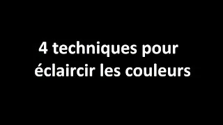 Miniature : 4 techniques pour éclaircir ses couleurs en peinture acrylique ?