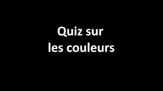 Miniature : Quiz sur les couleurs en peinture