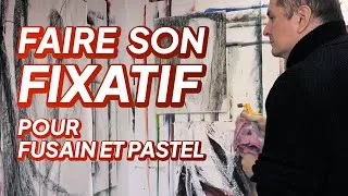 Miniature : Faire son fixatif - Fusain et pastel