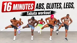 Miniature : Easy Abs,Glutes,and legs workout /16 Min TABATA/No equipment 