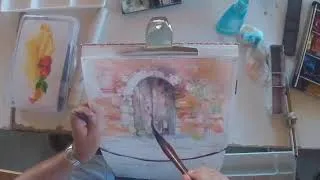 Miniature : Sketching and painting with Christian Couteau  Outdoor in Southwest of France