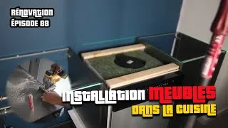 Miniature : INSTALLATION MEUBLES DE CUISINE - AJUSTEMENT ET DÉCOUPE DE MEUBLES - RÉNOVATION APPARTEMENT EP 88