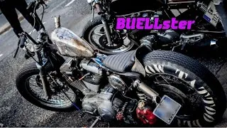 Miniature : Harley Davidson Sportster 1200 metal flakes Japan style frisco chopper bobber EMD