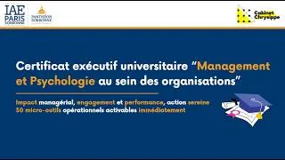 Miniature : Informations clés du nouveau certificat exécutif Management et Psychologie au sein des organisations