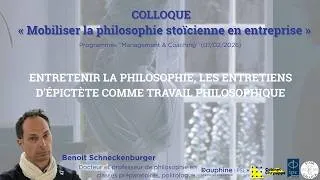 Miniature : Colloque Management & Philosophie 2026 - intervention Benoît Schneckenburger