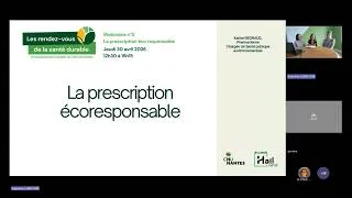 Miniature : [RDV de la santé durable - #5]  La prescription éco responsable