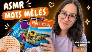 Miniature : ASMR - Chuchotements très près du micro 🤍 Mots Mêlés (Tascam)