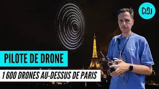 Miniature : Il pilote 1 600 drones au-dessus de Paris