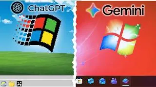 Miniature : Chat GPT vs Gemini : Recréer WINDOWS à partir de Zéro !