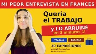 Miniature : La ENTREVISTA de trabajo más ESTRESANTE de mi vida 😰 Aprende francés profesional