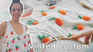Miniature : Je customise 3 hauts Vinted (en broderie)