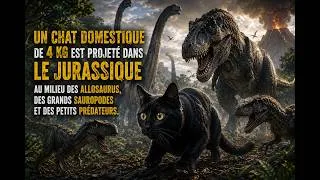 Miniature : Un chat domestique de 4 kg est projeté dans le Jurassique, au milieu des Allosaurus,