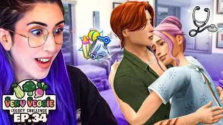 Miniature : Accouchement et nouvelle vie 🍆 | Sims 4 Very Veggie Legacy EP.34